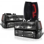 1992 Chevy Suburban Smoked Headlights and Custom LED Tail Lights