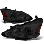 Nissan Altima Sedan 2013-2015 Smoked Projector Headlights