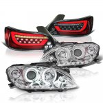Honda S2000 2000-2003 Halo Projector Headlights Black Tube LED Tail Lights Honda S2000 2000-2003 Halo Projector Headlights Black Tube LED Tail Lights