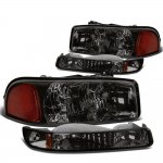 2004 GMC Sierra 2500 Smoked Headlights and Bumper Lights