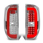 2019 Toyota Tundra Clear Red C-Tube LED Tail Lights