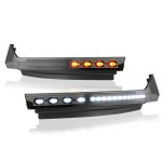 Dodge Ram 3500 2010-2015 LED DRL Bumper Trim Cap Filler Black