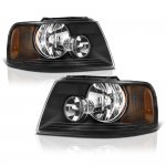 2006 Ford Expedition Black Headlights
