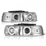 2004 Chevy Suburban Projector Headlights Chrome Halo LED