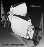 GMC Sierra 1988-1998 Chrome Manual Side Mirrors