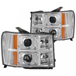 2009 GMC Sierra LED DRL Projector Headlights