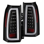 2019 Chevy Suburban Black Tube Full LED Tail Lights