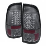 2007 Ford F450 Super Duty Smoked LED Tail Lights