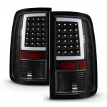 2013 Dodge Ram 3500 Black Neon LED Tail Lights