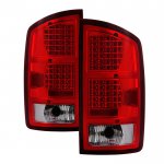 2004 Dodge Ram Red Clear LED Tail Lights