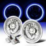 1974 Ford Mustang Blue SMD Halo LED Headlights Kit