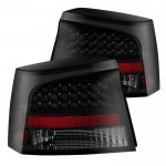 Dodge Charger 2009-2010 Black Smoked LED Tail Lights