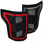 2016 Ford F150 Black Smoked Full LED Tail Lights