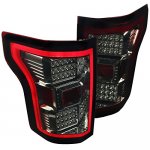 2016 Ford F150 Smoked Full LED Tail Lights