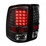 2013 Dodge Ram 3500 Black LED Tail Lights
