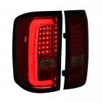 2014 GMC Sierra Red Smoked LED Tail Lights