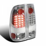 2008 Ford F250 Super Duty Clear LED Tail Lights