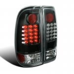 2012 Ford F550 Super Duty Black LED Tail Lights 2012 Ford F550 Super Duty Black LED Tail Lights