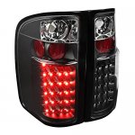 2007 Chevy Silverado Black LED Tail Lights