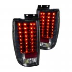 2000 Ford Expedition Black Smoked LED Tail Lights