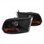 2015 Dodge Ram Black Retrofit Projector Headlights
