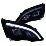 2009 Honda CRV Smoked LED DRL Projector Headlights