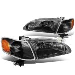Toyota Corolla 1998-2000 Black Headlights Set