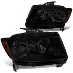 2011 Jeep Grand Cherokee Black Smoked Headlights