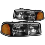 2002 GMC Sierra 1500HD Black Euro Headlights