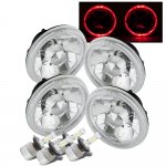 1964 Buick Special Red Halo LED Headlights Conversion Kit