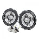 Jeep Cherokee 1974-1978 Black Chrome LED Headlights Kit