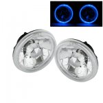 1972 Dodge Challenger Blue Halo Sealed Beam Headlight Conversion Low Beams