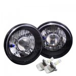 1970 GMC Truck Black Chrome LED Projector Headlights Kit
