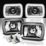 1980 VW Rabbit SMD Halo Black Chrome LED Headlights Kit