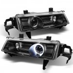 1993 Honda Prelude JDM Black Halo Projector Headlights