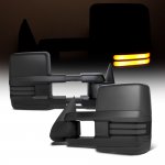 Chevy Silverado 3500 2001-2002 Towing Mirrors Smoked LED DRL Power Heated