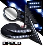 1992 Honda Accord Black Diablo Style Power Side Mirror