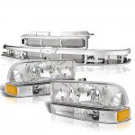 2000 Chevy Blazer Chrome Grille and Headlights Set