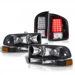 2000 Chevy S10 Black Headlights and LED Tail Lights
