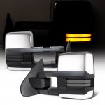 2017 Chevy Silverado 2500HD Chrome Towing Mirrors Smoked LED DRL Power Heated