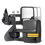 Chevy Silverado 2500HD Diesel 2015-2019 Towing Mirrors Smoked LED DRL Power Heated