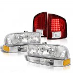 1999 Chevy S10 Headlights Set LED Tail Lights
