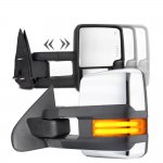 Chevy Avalanche 2007-2013 Chrome Towing Mirrors LED DRL Power Heated