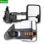 2015 Chevy Silverado 3500HD Diesel Chrome Towing Mirrors Smoked LED Lights Power Heated