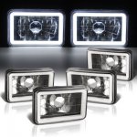 1982 Plymouth Sapporo Black Halo Tube Sealed Beam Headlight Conversion Low and High Beams