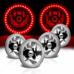 1966 Oldsmobile Delta 88 Red LED Halo Sealed Beam Headlight Conversion 1966 Oldsmobile Delta 88 Red LED Halo Sealed Beam Headlight Conversion