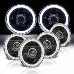 Mercury Cougar 1967-1976 Halo Tube Black Sealed Beam Projector Headlight Conversion