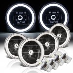 Plymouth Roadrunner 1968-1974 Halo Tube Black LED Headlights Conversion Kit Plymouth Roadrunner 1968-1974 Halo Tube Black LED Headlights Conversion Kit