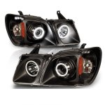 Lexus LX470 1998-2007 Projector Headlights Black Halo LED