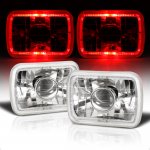 1980 Dodge D50 Red Halo Sealed Beam Projector Headlight Conversion